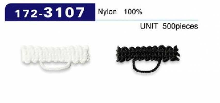 172-3107 Presilha para botão, tipo cordão trançado, 5 mm x 22 mm (500 pçs)
