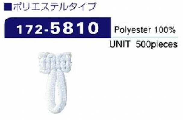 172-5810 Passador de botão, tipo poliéster (500 peças) 20 mm × 10 mm
