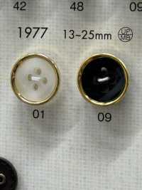 1977 Botão De Luxo Elegante Com 4 Furos Para Camisas DAIYA BUTTON(DAIYA BUTTON) subfoto