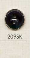 209SK Botão simples de plástico com 4 furos para camisas