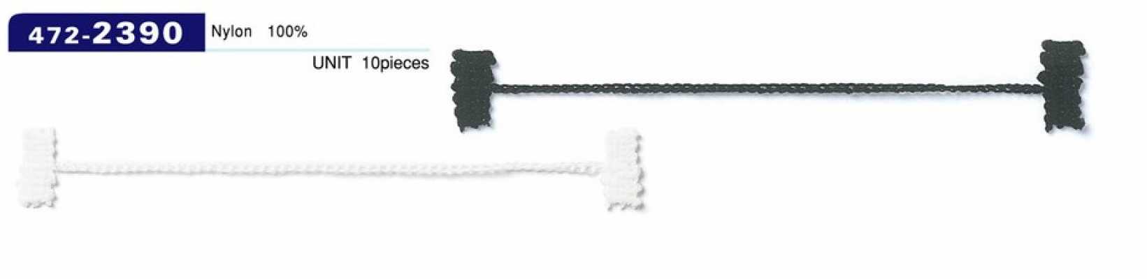 472-2390 Limitador para forro de alça de botão, tipo cordão em corrente, comprimento total 102 mm (10 peças)