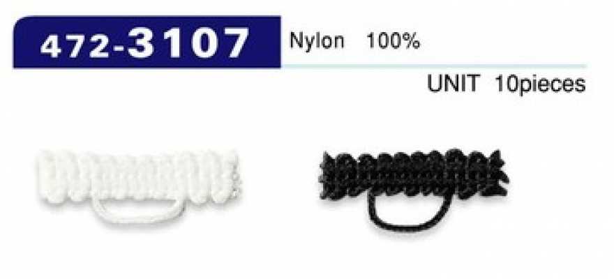 472-3107 Cordão trançado para alça de botão tipo 5 mm x 22 mm (10 peças)
