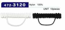 472-3120 Alça para botão, tipo cordão trançado, horizontal, 33 mm (10 peças)