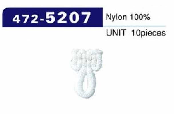 472-5207 Tipo de náilon peludo para alça de botão, pequeno (pacote com 10)