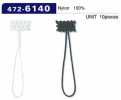 472-6140 Presilha para botão, tipo cordão trançado, comprimento total 52 mm (10 unid.)