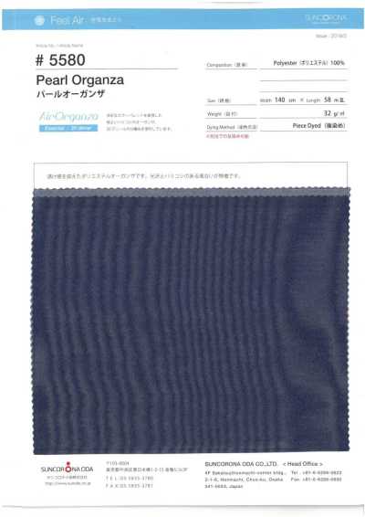 5580 Organza pérola