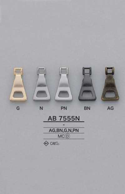 AB7555N Ponteira triangular do zíper (aba de puxar)