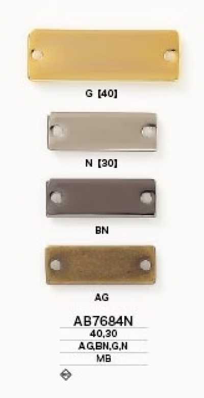 AB7684N Placa De Metal De Latão Para Costurar