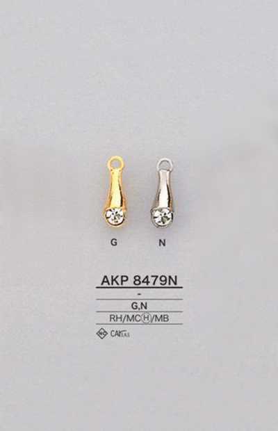 AKP8479N Puxador de zíper com strass