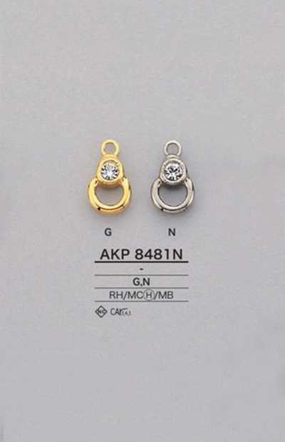 AKP8481N Puxador de zíper com strass