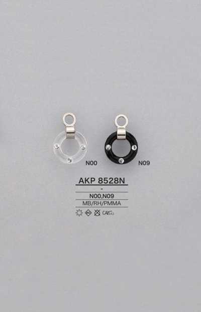 AKP8528N Puxador de zíper em anel com strass (aba de puxar)