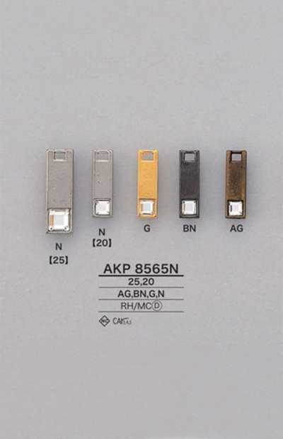AKP8565N Puxador de zíper quadrado com strass