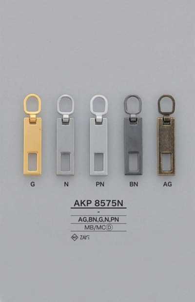 AKP8575N Ponteira de zíper quadrada (puxador)