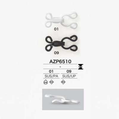 AZP6510 Colchete com mola de aço inoxidável/nylon/poliéster