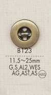 B123 Simples, disponível em várias cores, botões de metal para camisas e jaquetas