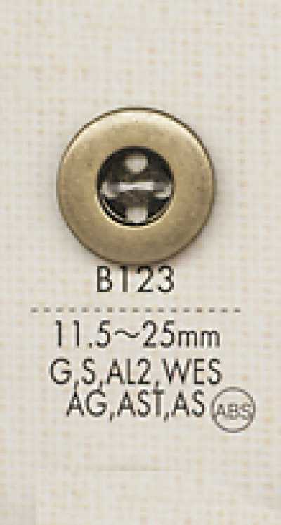 B123 Simples, disponível em várias cores, botões de metal para camisas e jaquetas