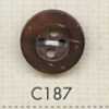 C187 Botão De Madeira Natural Com 4 Furos
