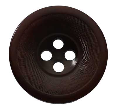 CARRERA1 Botão de noz natural, brilhante