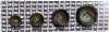 COR127 [Estilo Buffalo] Botão De 4 Furos Com Borda, Acabamento Semibrilhante