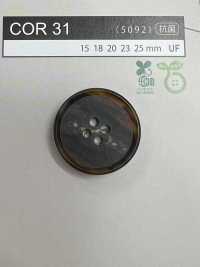 COR31 [Estilo Buffalo] Botão De 4 Furos Com Borda E Brilho NITTO Button subfoto