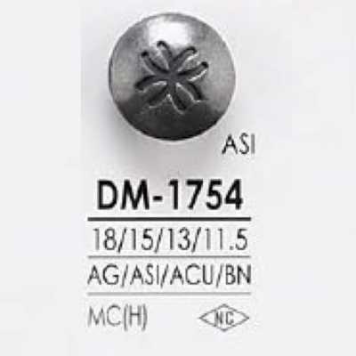 DM1754 Botão de haste meia argola em metal de alta qualidade