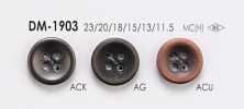 DM1903 Botão De Metal Com 4 Buracos Para Jaquetas E Ternos