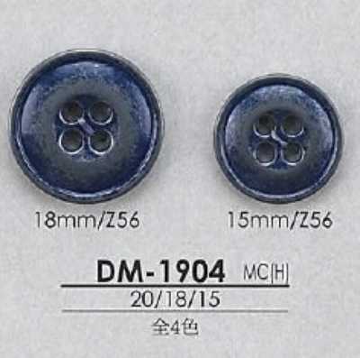DM1904 Botão de metal alto de 4 furos
