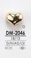 DM2046 Botão De Metal Em Forma De Coração