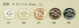 ES8 Botões De Poliéster Com Concha DAIYA BUTTONS