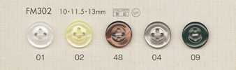 FM302 DAIYA BUTTONS Botão de poliéster estilo concha