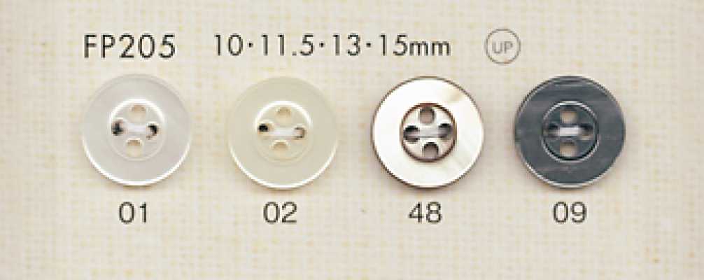 FP205 DAIYA BUTTONS Botão de poliéster tipo concha
