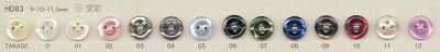 HD83 DAIYA BUTTONS Série HYPER DURABLE de botões de poliéster estilo concha resistentes a impactos