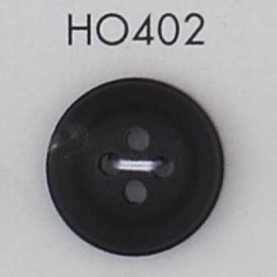 HO402 Botão de chifre de búfalo verdadeiro, material natural, com 4 furos