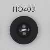 HO403 Botão de chifre de búfalo verdadeiro, material natural, com 4 furos