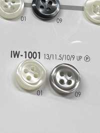 IW1001 Botão De Resina De Poliéster Com 4 Furos Frontais IRIS subfoto