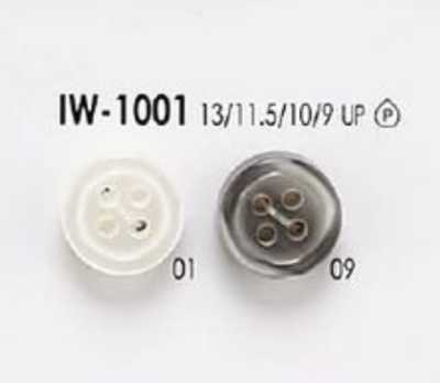 IW1001 Botão de resina de poliéster com 4 furos