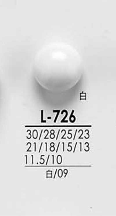 L726 Botões para tingimento preto, de camisas a casacos