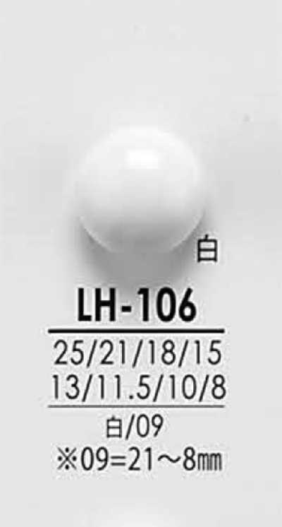 LH106 Botões pretos e tingíveis para camisas e casacos