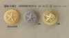 MA1461 Botão de haste em latão com anel circular e meia argola