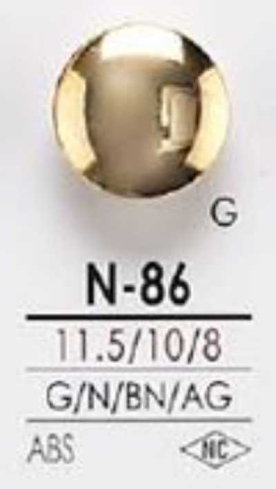 N86 Botão de metal em resina ABS