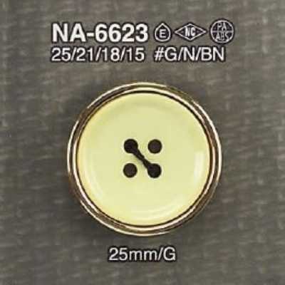 NA6623 Botão frontal de 4 furos feito de resina de nylon/resina ABS