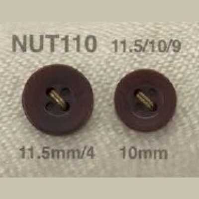 NUT110 Botão de noz de 4 furos com furos frontais