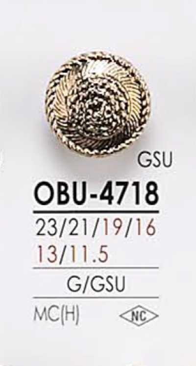 OBU4718 Botão de metal