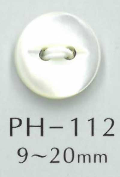 PH112 Botão de concha olho de gato