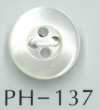 PH137 Botão De Concha Oca De 4 Furos