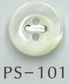 PS101 Botão De Concha Saliente De 4 Furos Com Borda