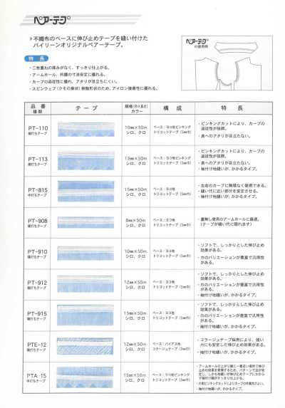 PT912 Pear Tape 12MM Branco