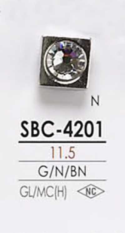 SBC4201 Botão de pedra de cristal