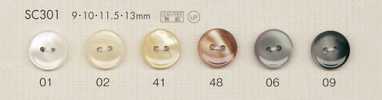 SC301 DAIYA BUTTONS Botão de poliéster estilo concha
