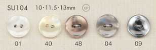 SU104 DAIYA BUTTONS Botão de poliéster tipo concha
